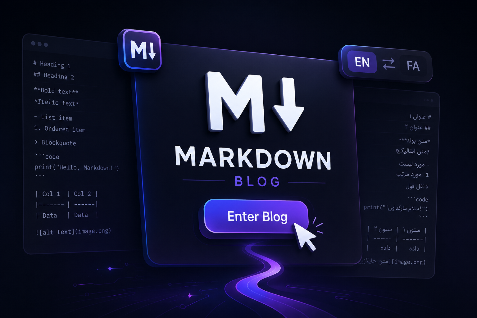 Complete Markdown syntax guide with HTML comparison