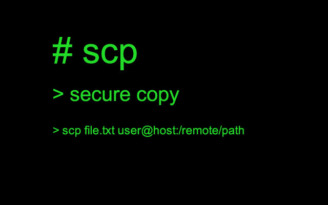 scp command in linux